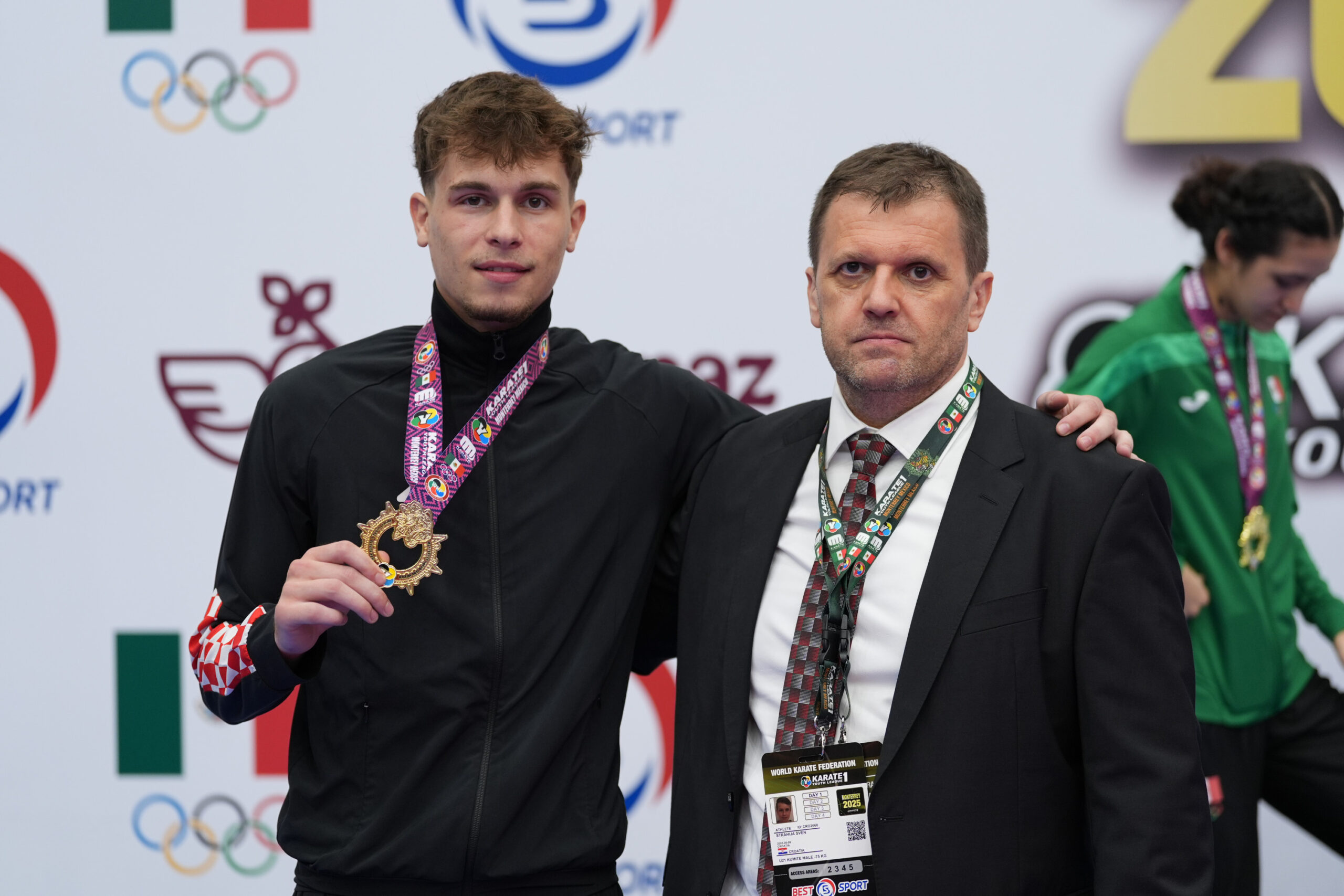 Sven Strahija i trener Dejan Slukić