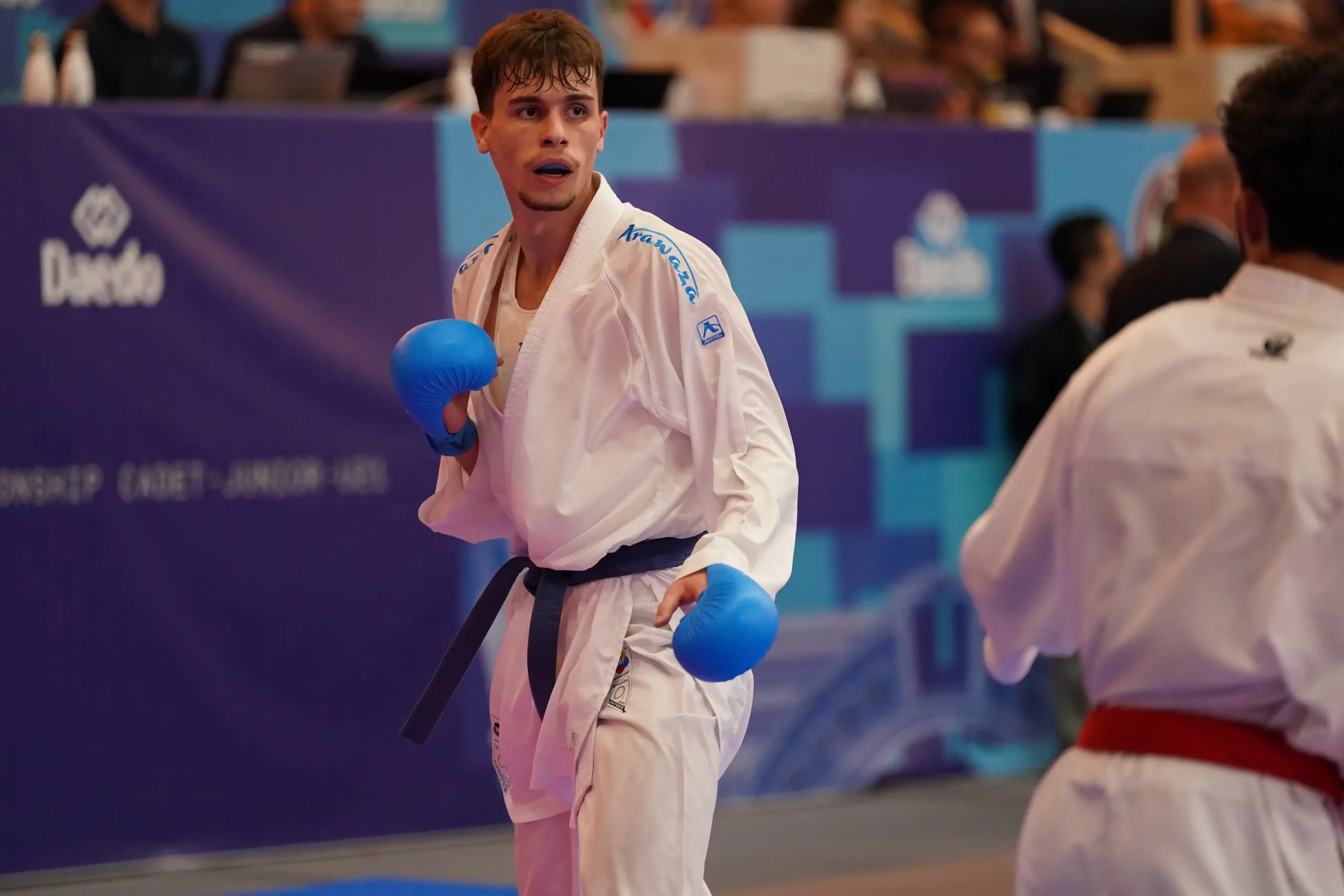 Sven Strahija u borbi