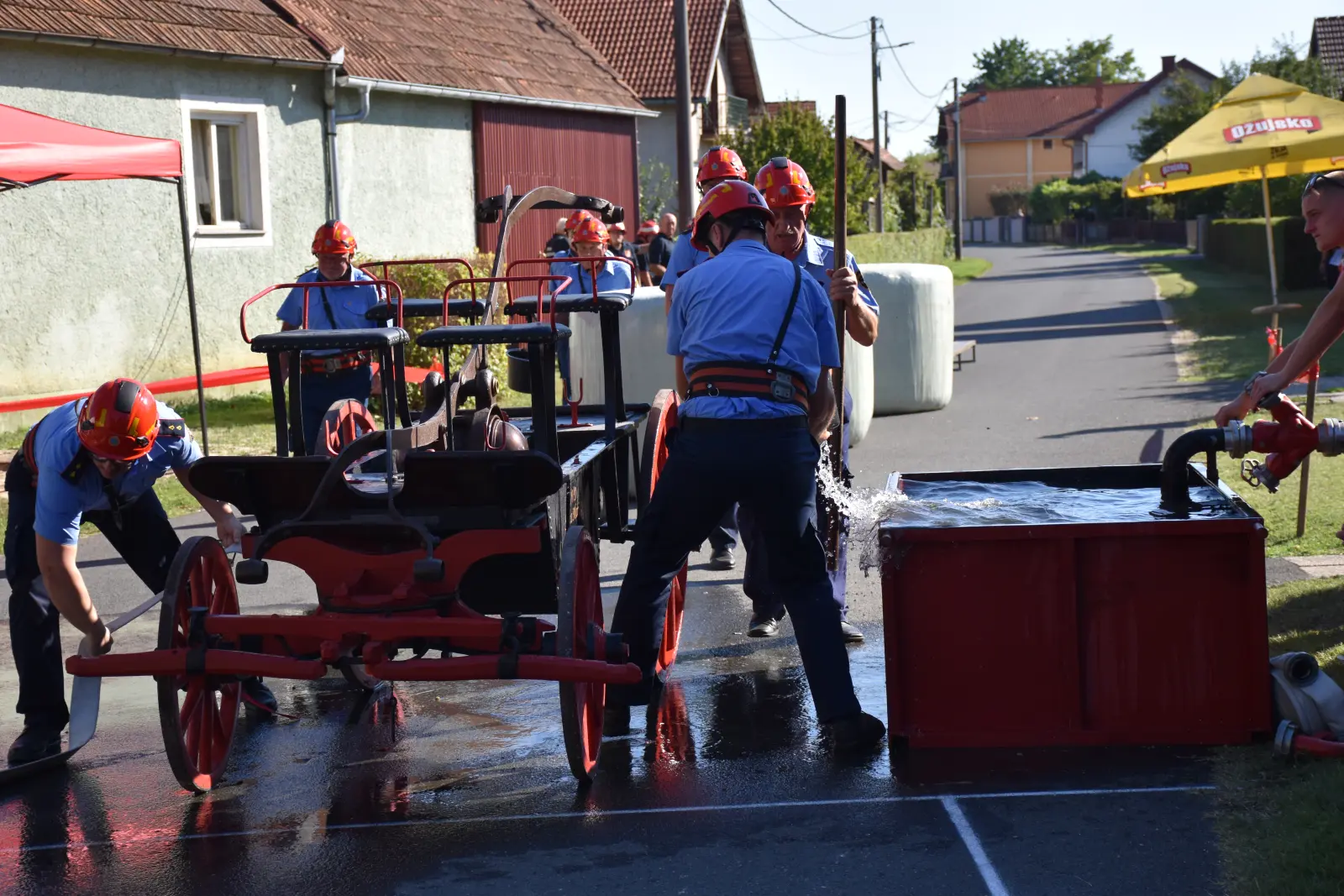 Sveta Marija, vatrogasci, natjecanje, zaprežne šprice 2025 (21)