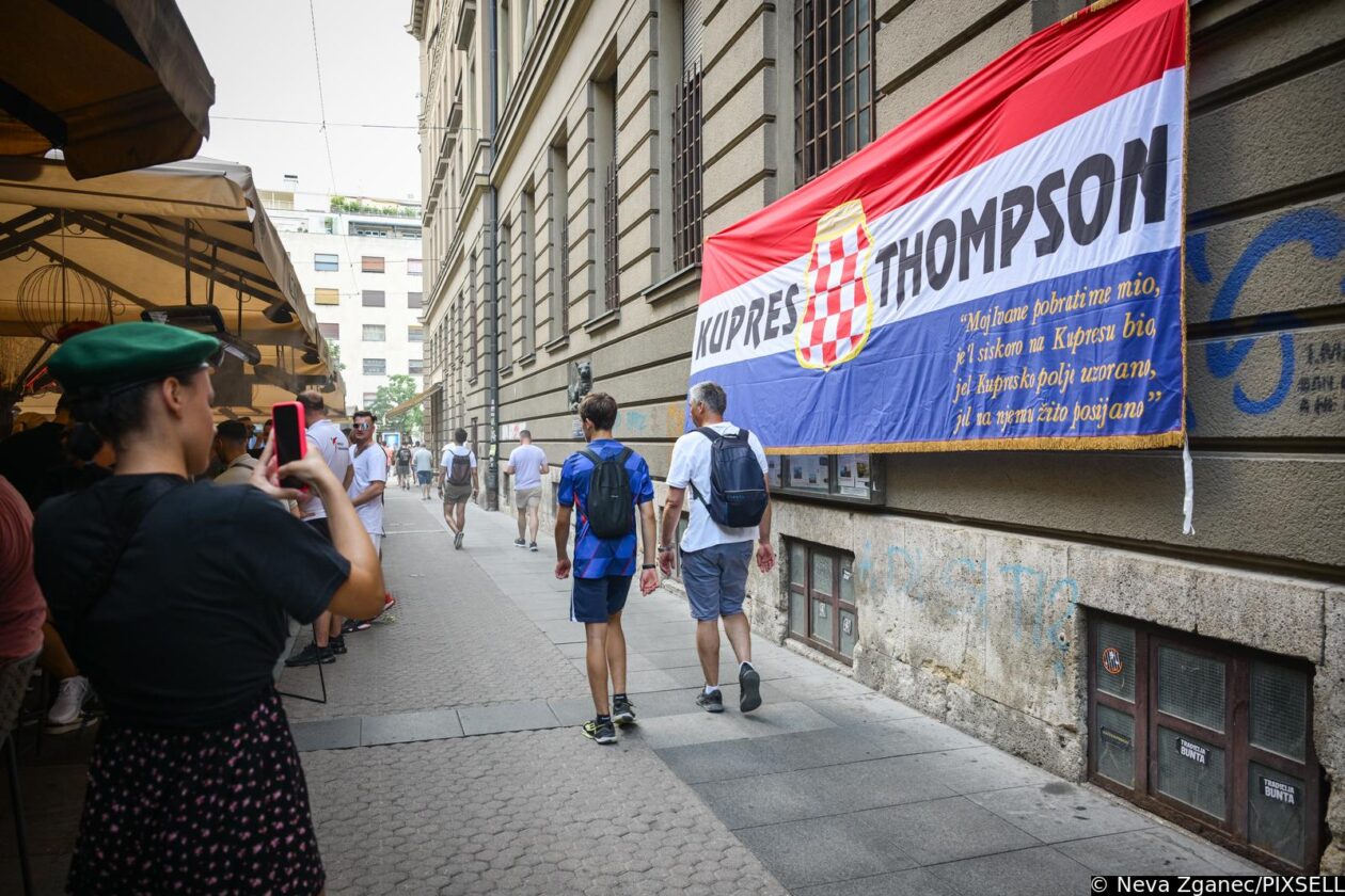 Zagreb: Atmosfera u centru grada uoči sutrašnjeg koncerta Marka Perkovića Thompsona