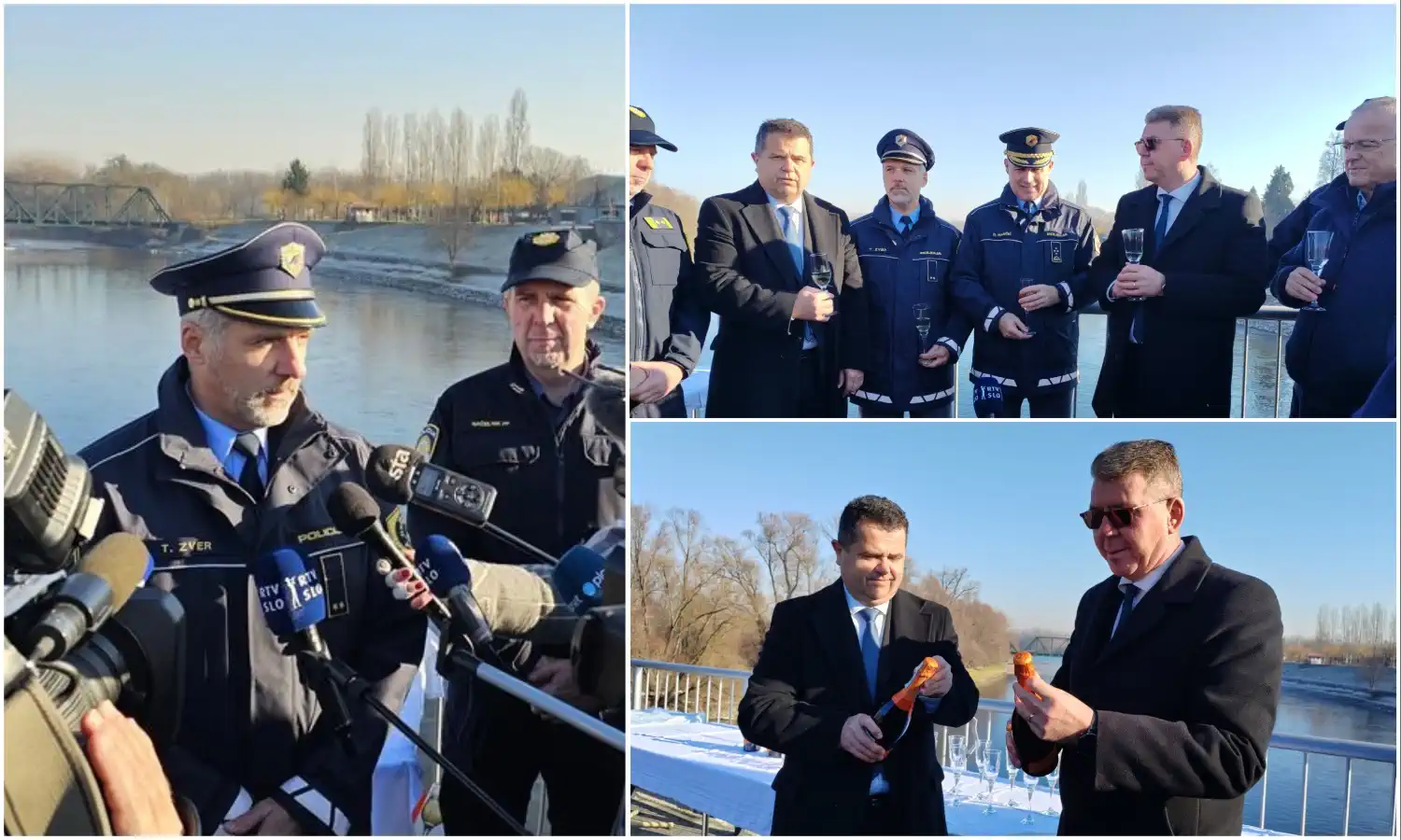 Tradicionalni susret na mostu preko Mure Hrvatska i slovenska policija zaključuju godinu (7)