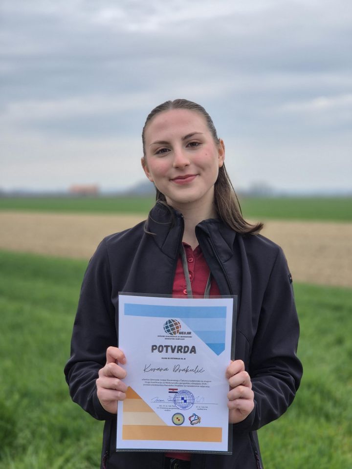 VELIKI USPJEH Maturantica Korana Drakulić iz čakovečke Gimnazije ide na Međunarodnu geografsku olimpijadu (1)