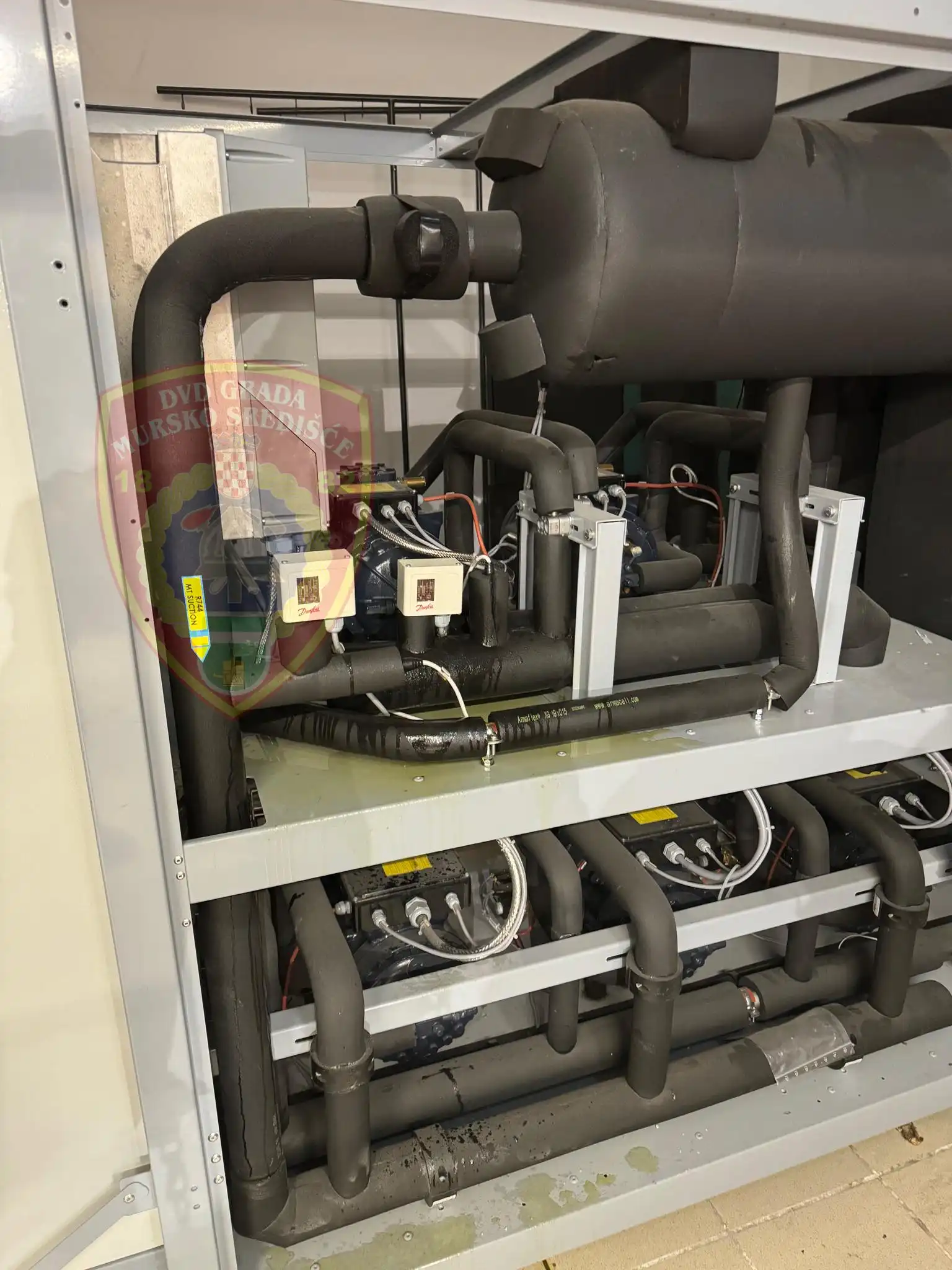 Vatrogasci DVD Mursko Središće dimila se strojarnica dućana (4)