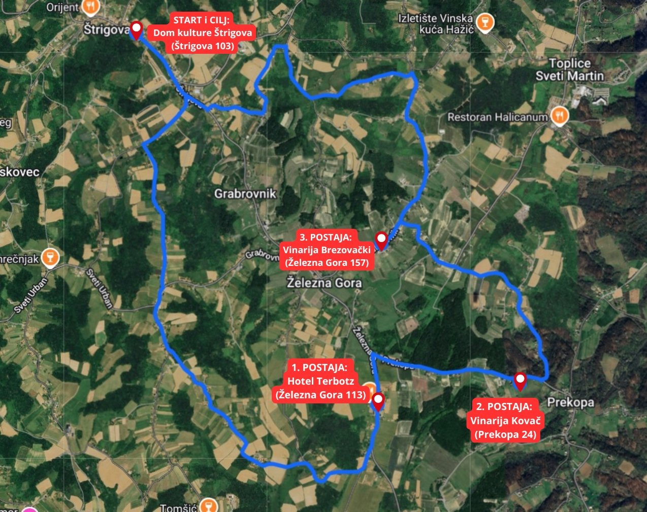 Vincekovo po štrigovskim bregima – ruta 2026.