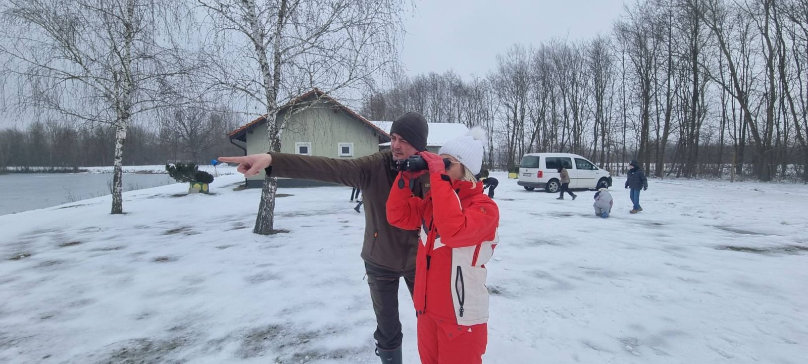 ZIMA U ZAVIČAJU Učenici PŠ Florijana Andrašeca s lovcima učili kako se zimi brine o šumskim životinjama (24)