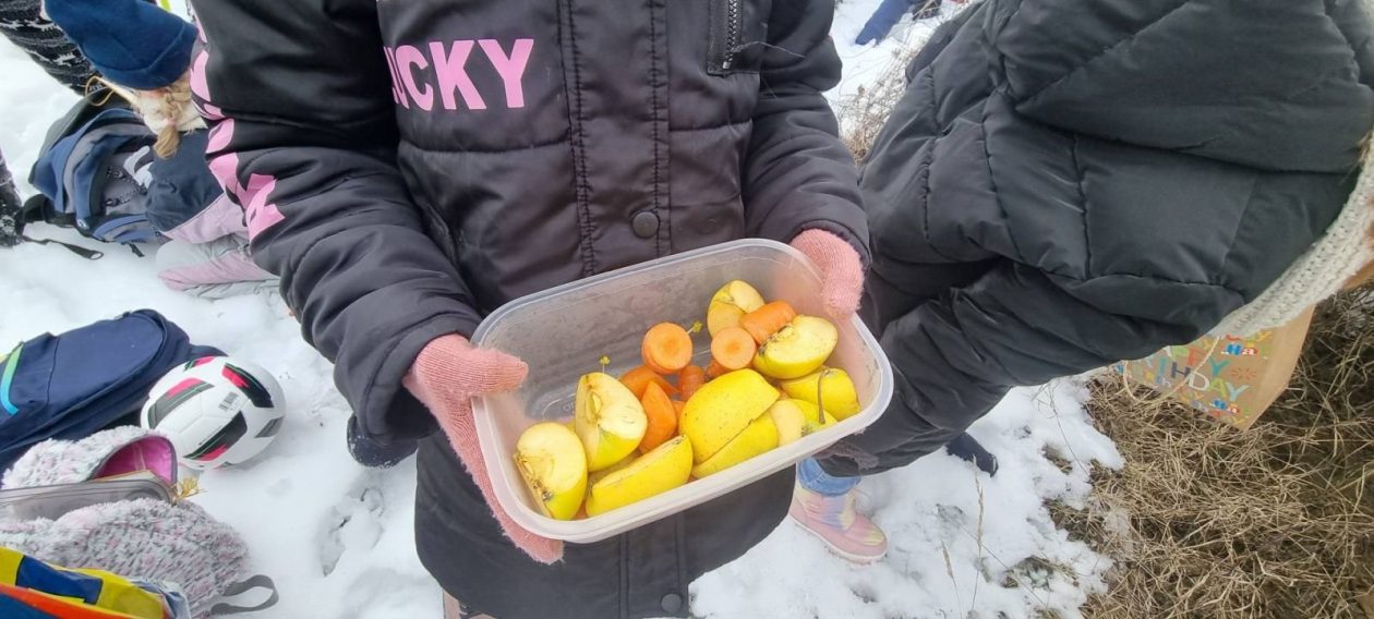 ZIMA U ZAVIČAJU Učenici PŠ Florijana Andrašeca s lovcima učili kako se zimi brine o šumskim životinjama (27)