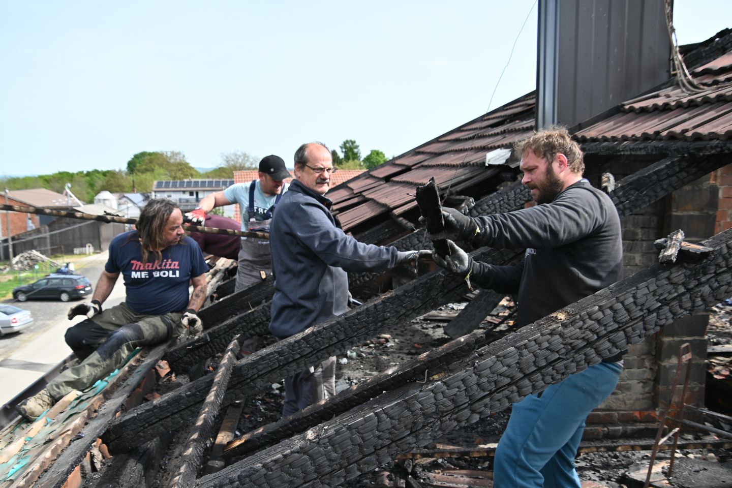 Zasadbreg, požar krovište – obitelj Šafarić (3)