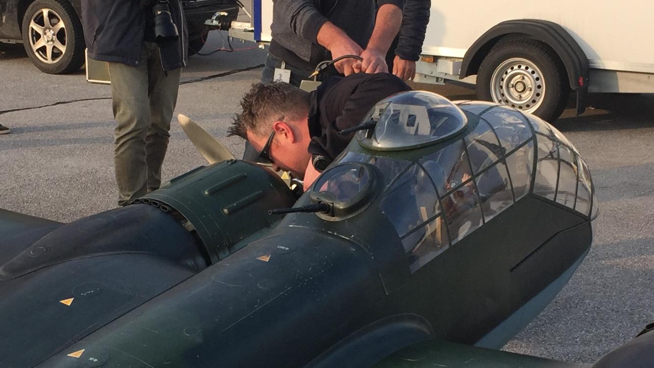 Njemački bombarder iz Drugog svjetskog rata na nebu iznad Čakovca