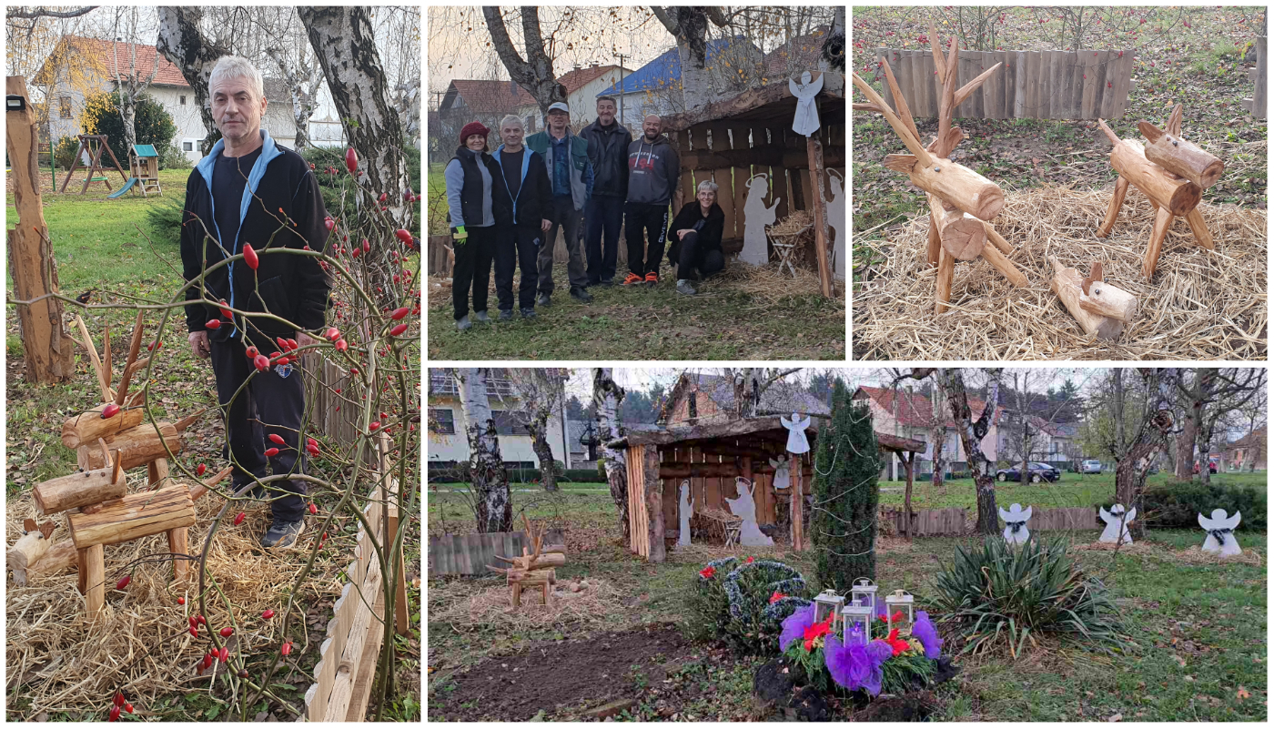 Vrijedni članovi KUD-a Mihovljan uredili prekrasne jaslice u svom mjestu
