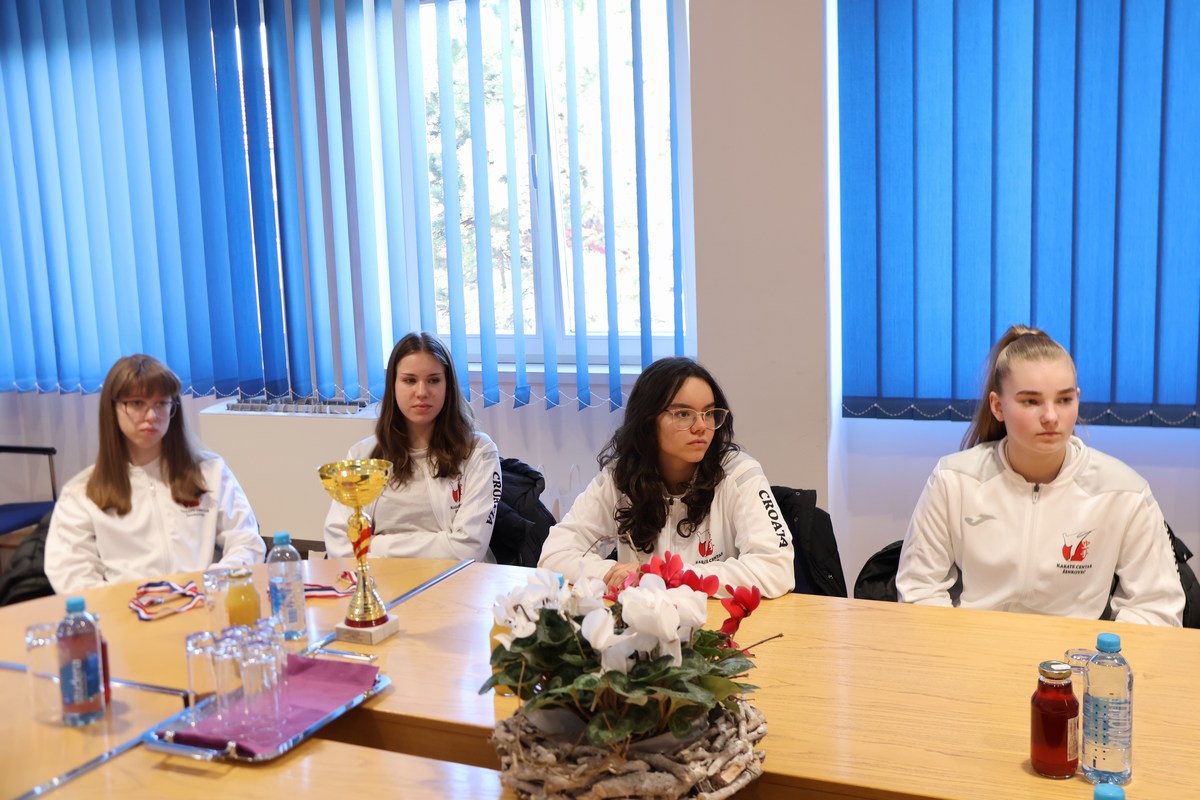 Članovi Karate centra Šenkovec na prijemu u Međimurskoj županiji
