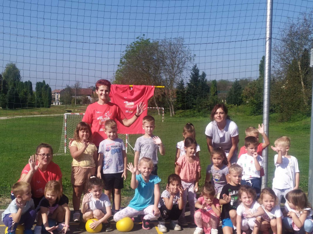 SPORT I DRUŽENJE Mališani iz vrtića ‘Maslačak’ uključili su se u obilježavanje Europskog tjedna sporta