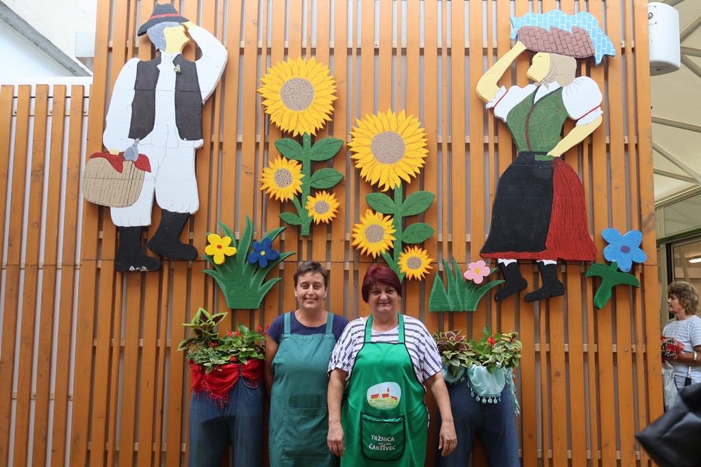 Cvjetna instalacija na čakovečkoj tržnici