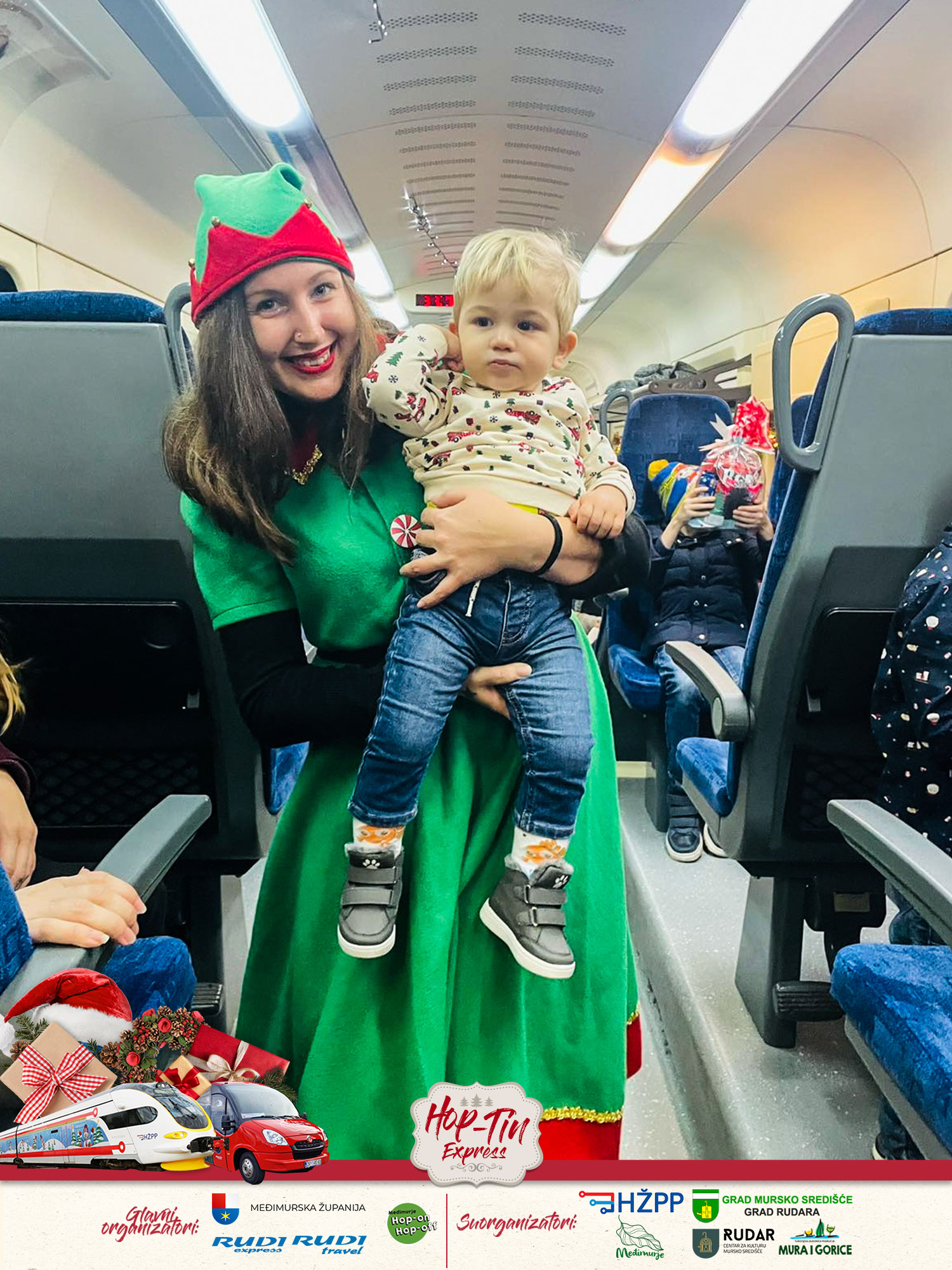 Izlet božićnim vlakom za mališane i pratnju