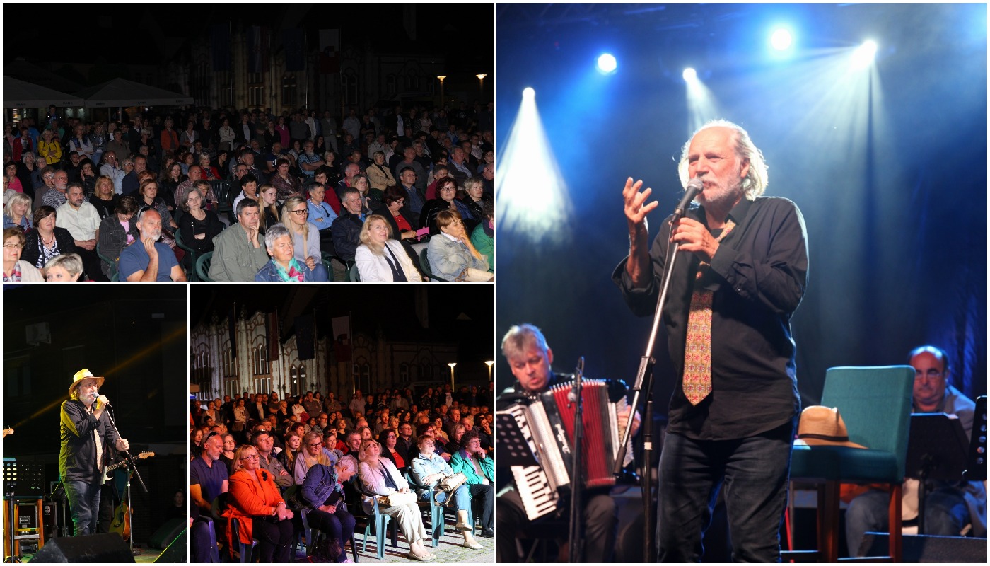 Koncert Rade Šerbedžije i Zapadnog kolodvora na Trgu Republike u Čakovcu