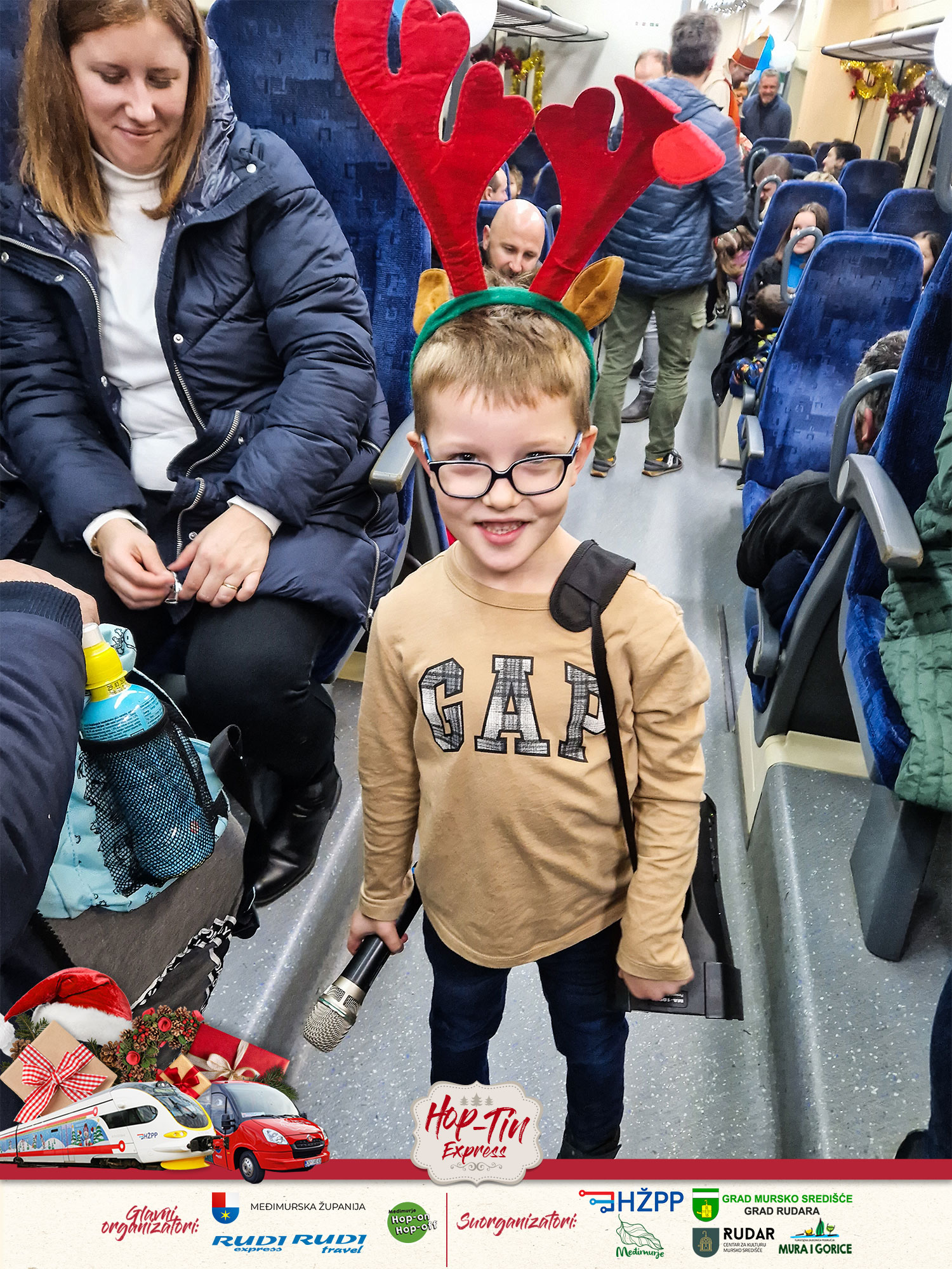 Izlet božićnim vlakom za mališane i pratnju