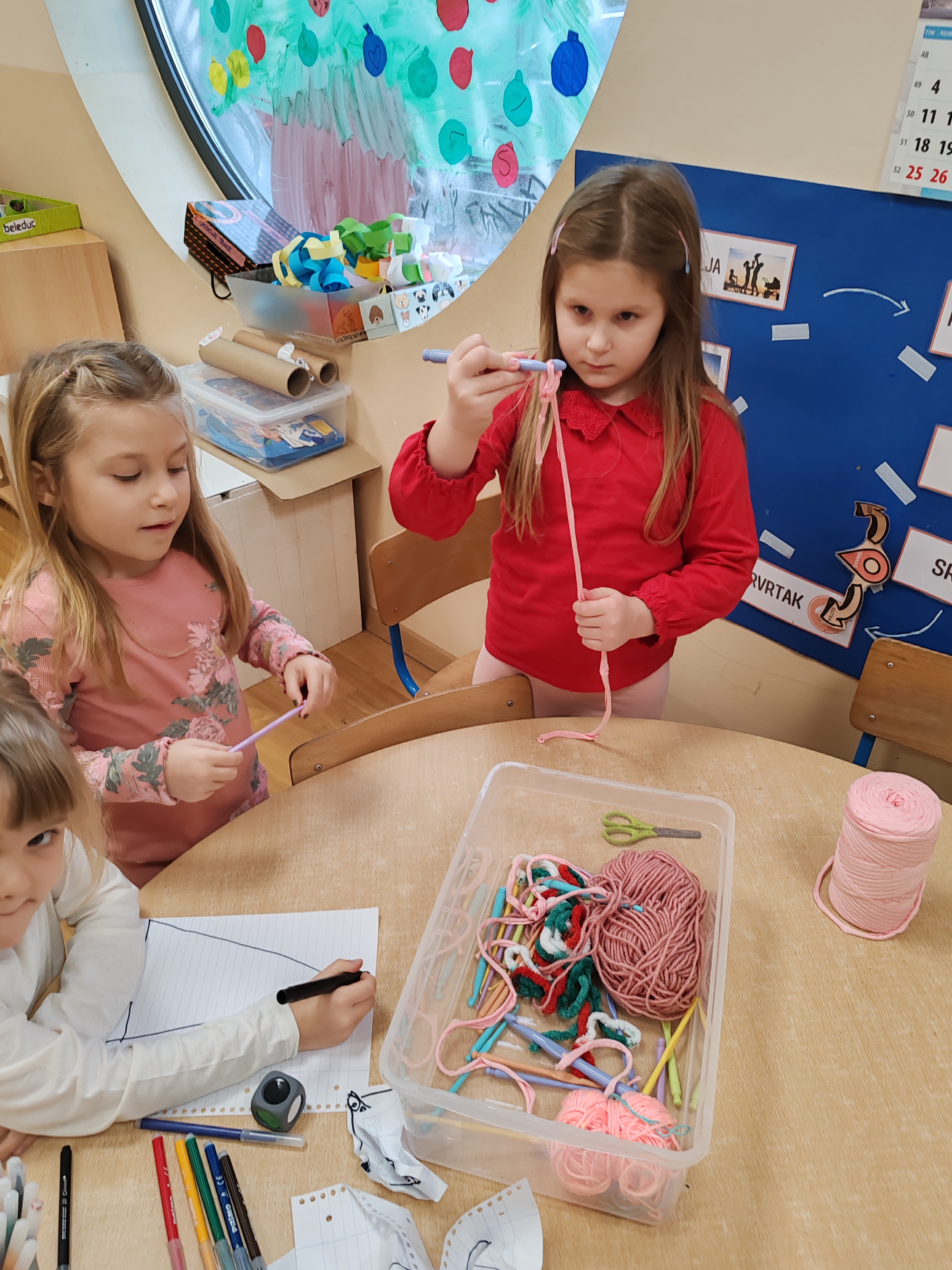 Radionica heklanja u Dječjem vrtiću Pčelica Ivanovec