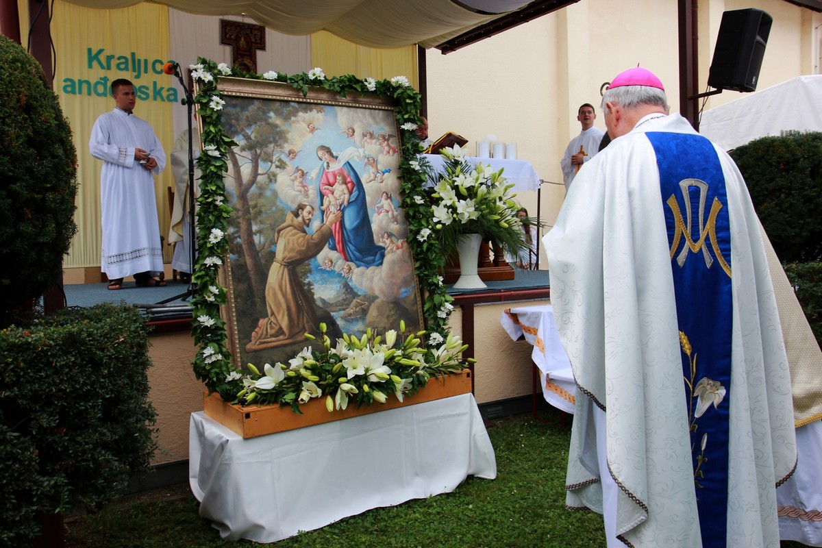 Središnje slavlje Porcijunkule: Misno slavlje predvodio varaždinski biskup msgr. Josip Mrzljak