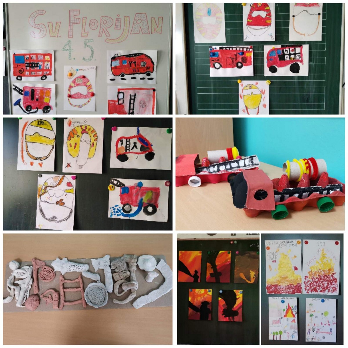 POVODOM FLORIJANOVA Izložba dječjih radova i pokazna vatrogasna vježba