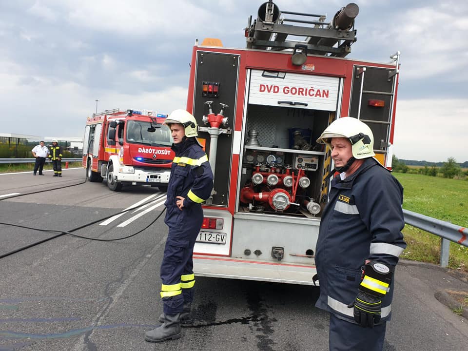 Požar auta DVD Goričan