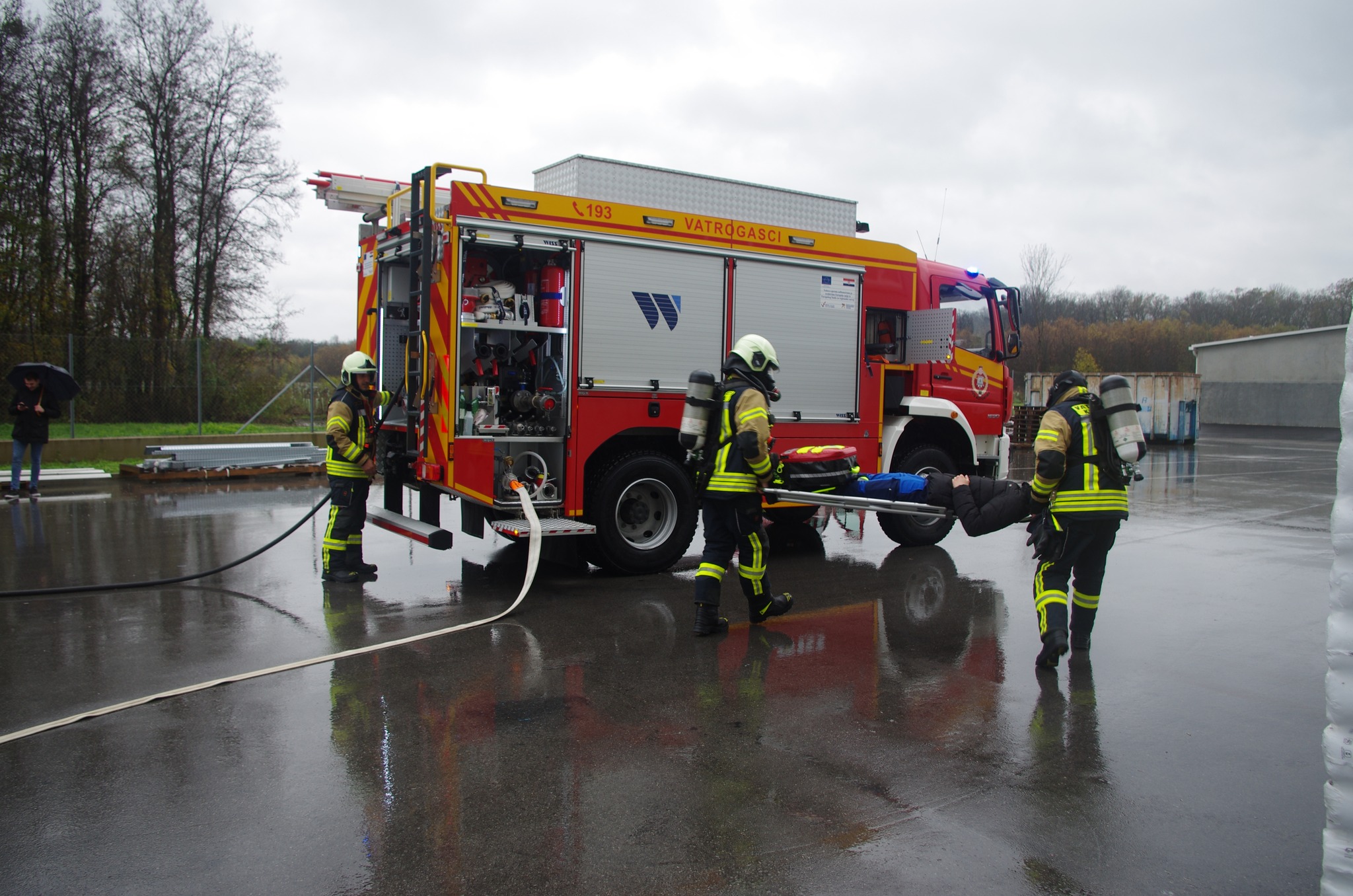 Kotoripski vatrogasci proveli vatrogasnu vježbu u tvrtki Muraplast