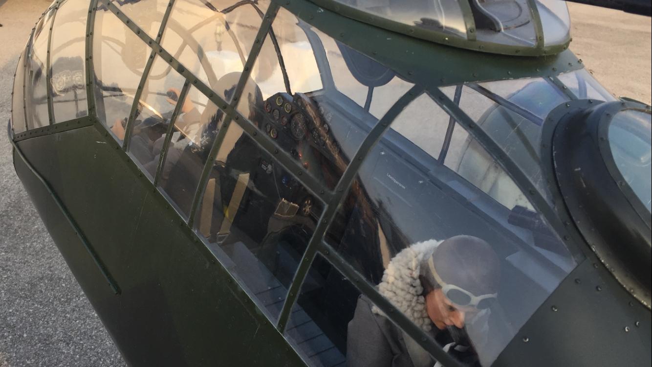 Njemački bombarder iz Drugog svjetskog rata na nebu iznad Čakovca