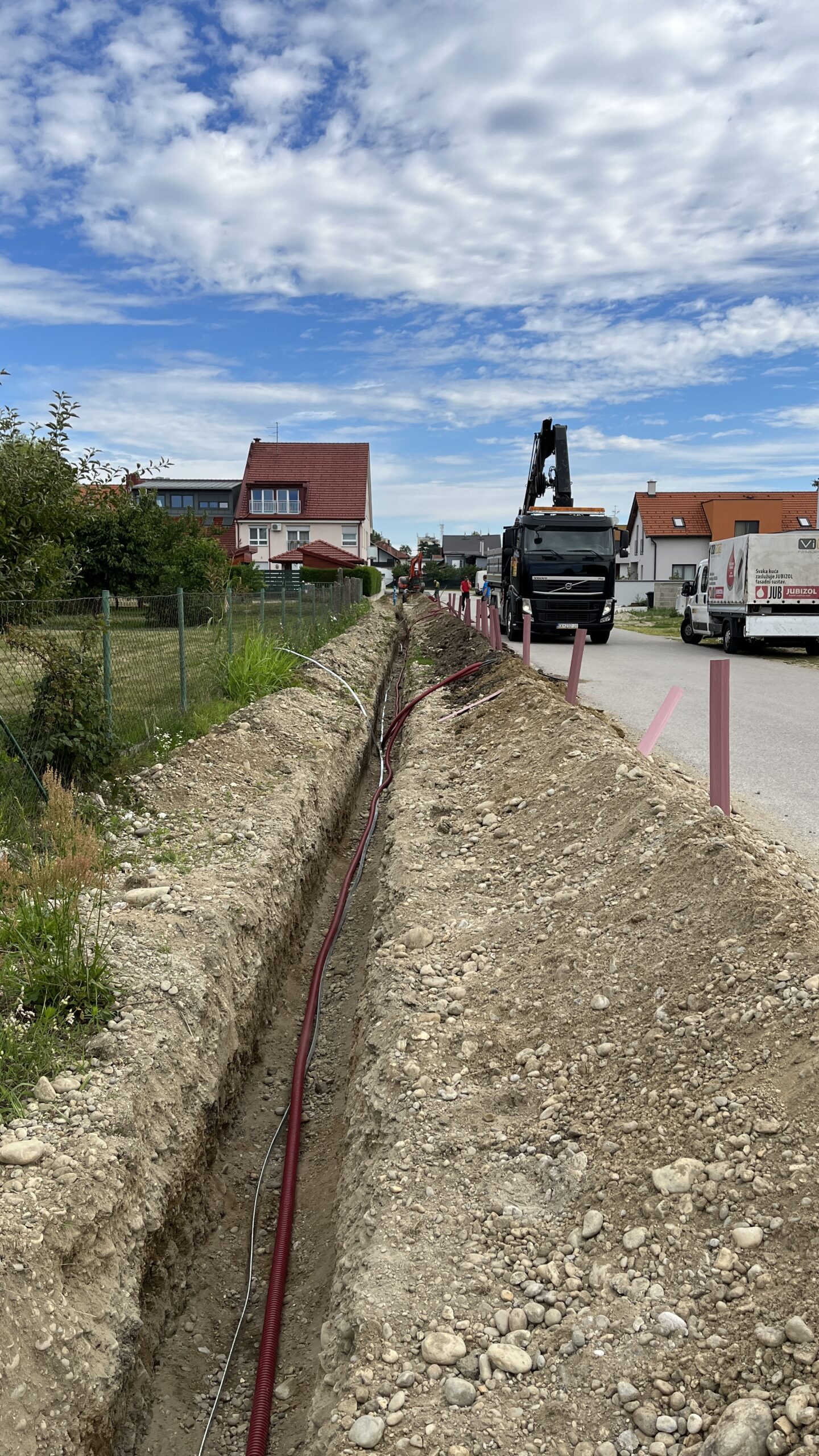 U Ulici međimurskih branitelja traje izgradnja javne rasvjete