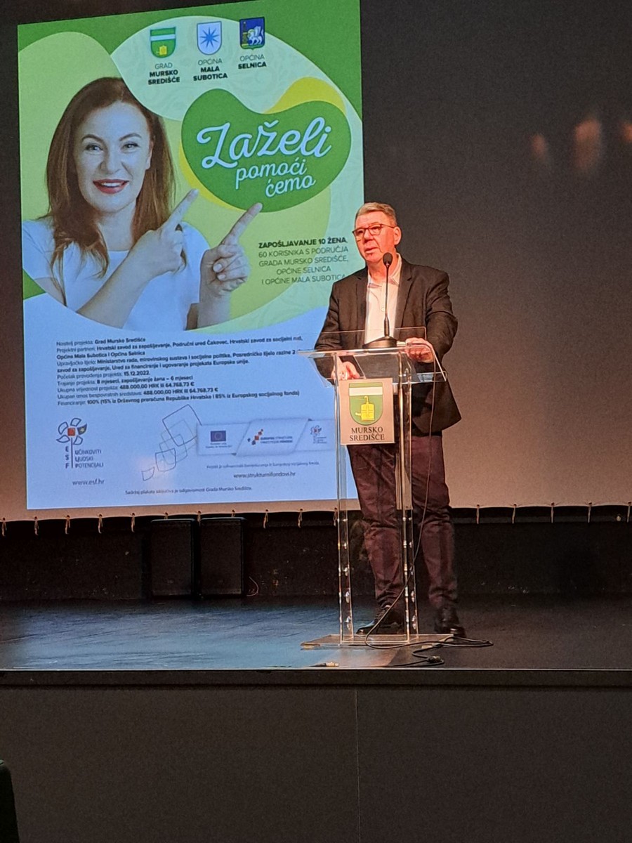 MURSKO SREDIŠĆE Održana početna konferencija projekta Zaželi – pomoći ćemo