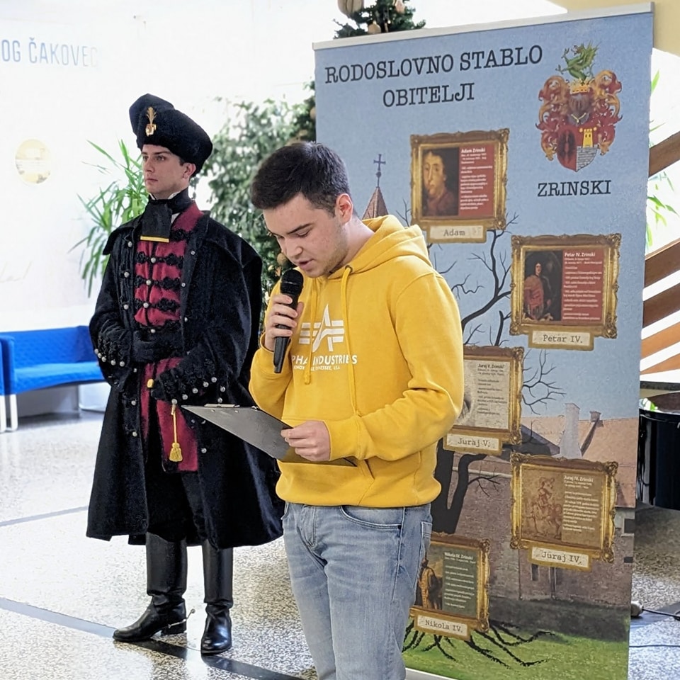 GIMNAZIJA JOSIPA SLAVENSKOG Otvoren kutak Zrinske garde Čakovec