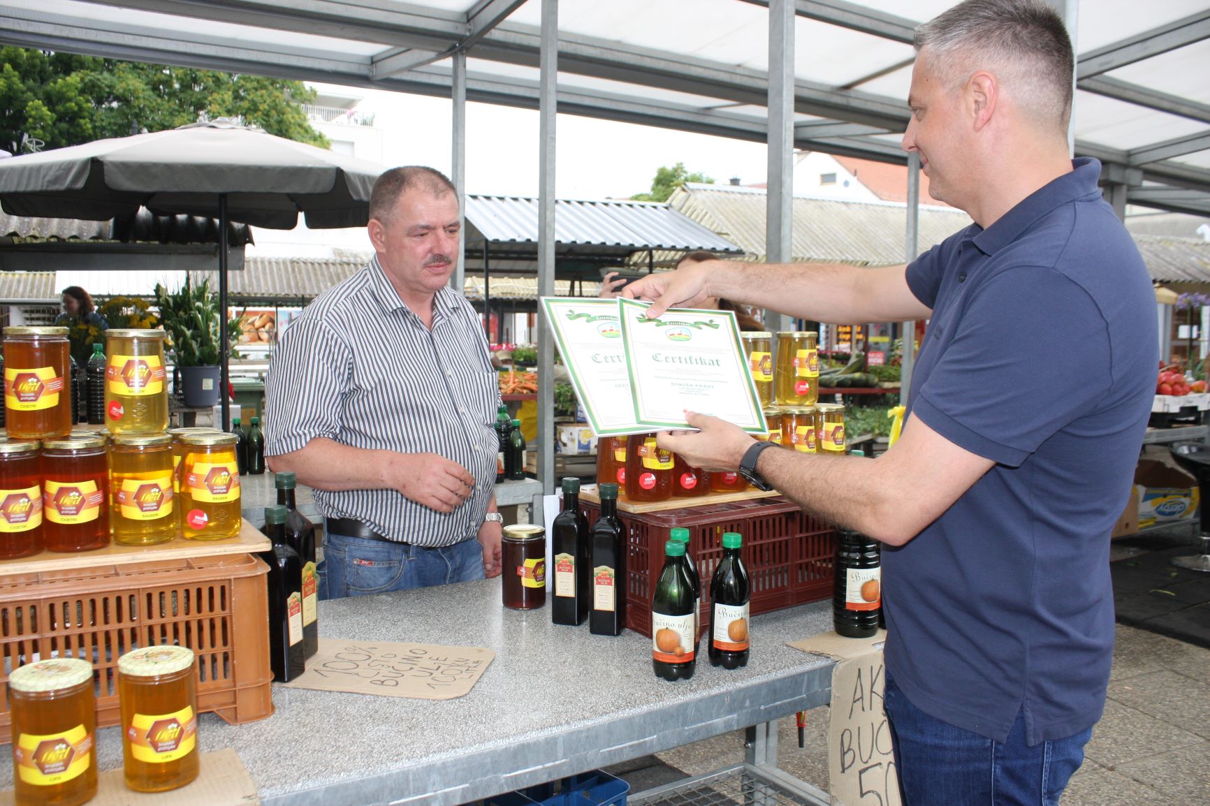 Podijeljeni certifikati OPG-ima koji prodaju na čakovečkoj tržnici