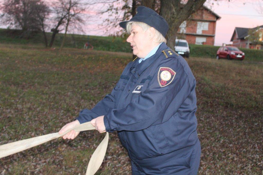 Vatrogasna vježba na obali Mičigen jezera