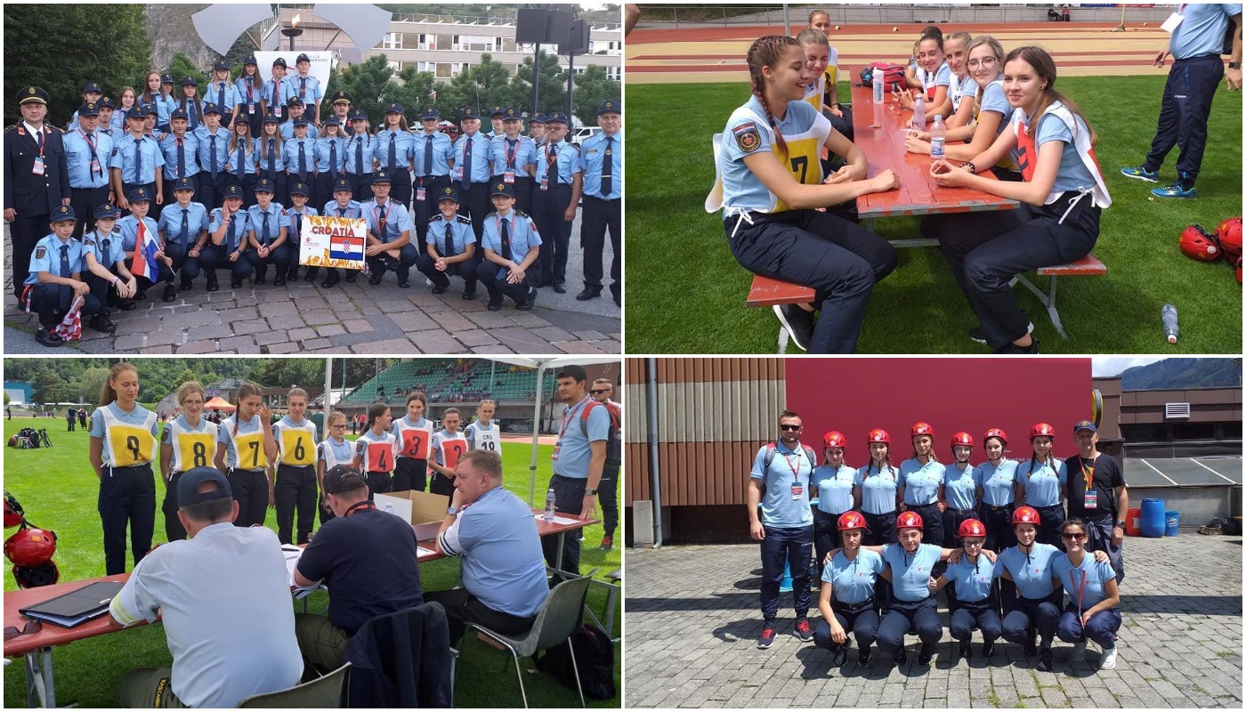 Natjecateljke DVD-a Šandorovec na vatrogasnoj olimpijadi u Švicarskoj