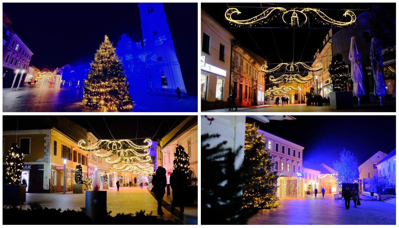 Čakovec zablistao zlatnim sjajem bezbroj žaruljica