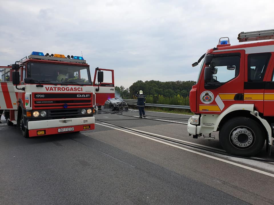 Požar auta DVD Goričan