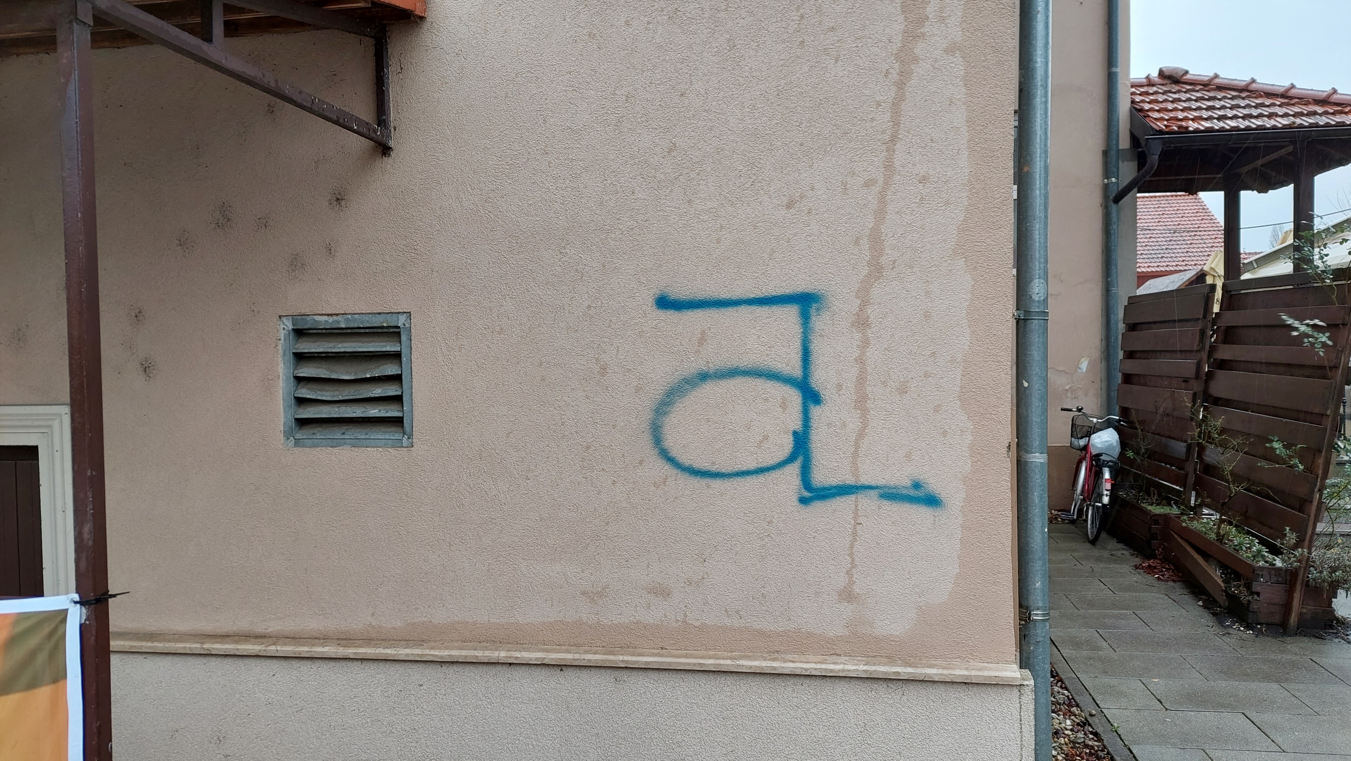 Pošarana zgrada u Prelogu