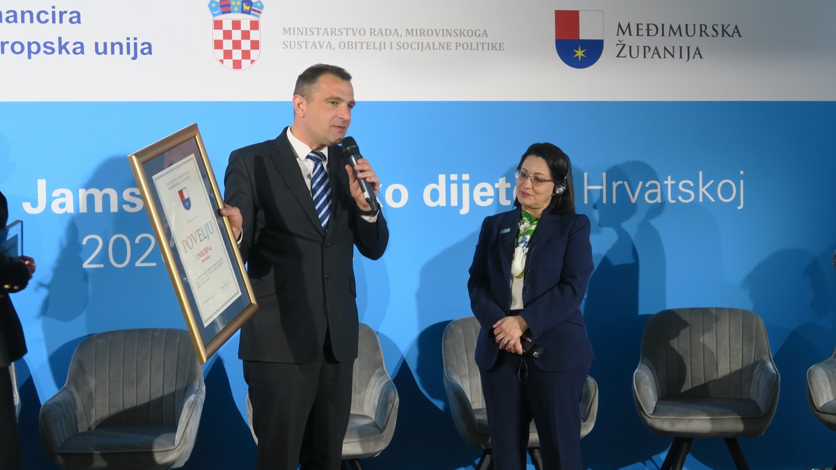 UNICEF i Međimurska županija jačaju najmlađe i njihove obitelji