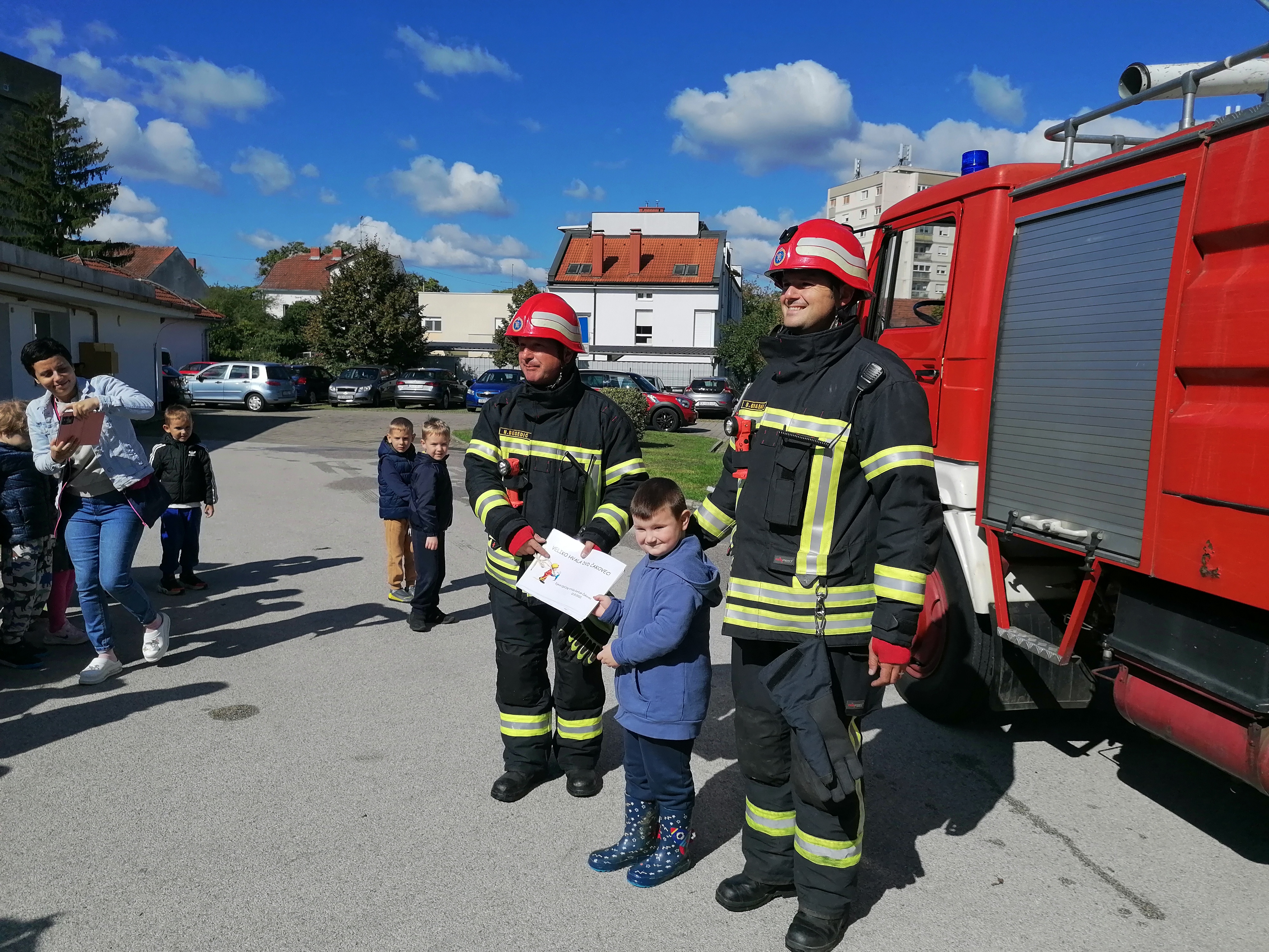 Vatrogasci u Dječjem vrtiću Cvrčak