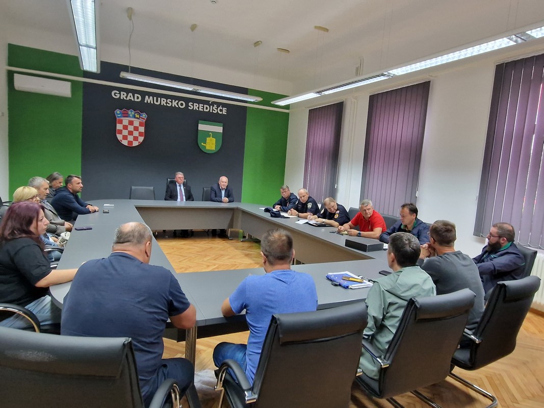 STOŽER CIVILNE ZAŠTITE Očekuje se velik vodostaj rijeke Mure