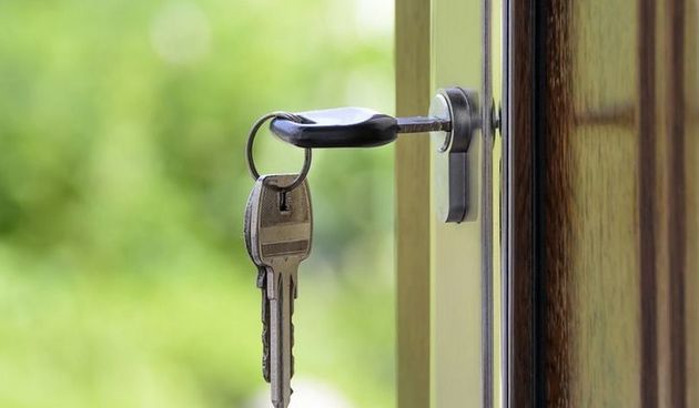 Nekretnine, stan, ključ, ulaz, vrata