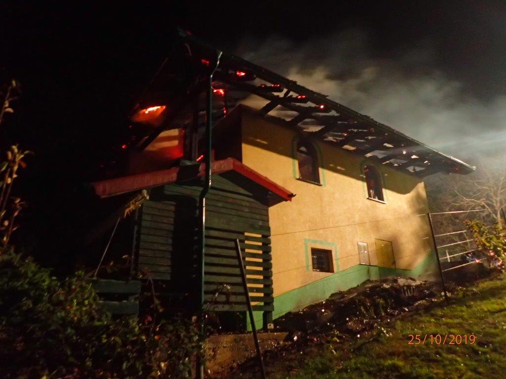 Požar na vikendici u Lopatincu