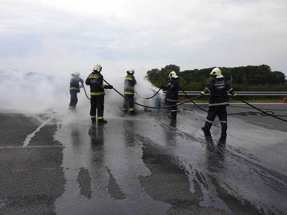 Požar auta DVD Goričan