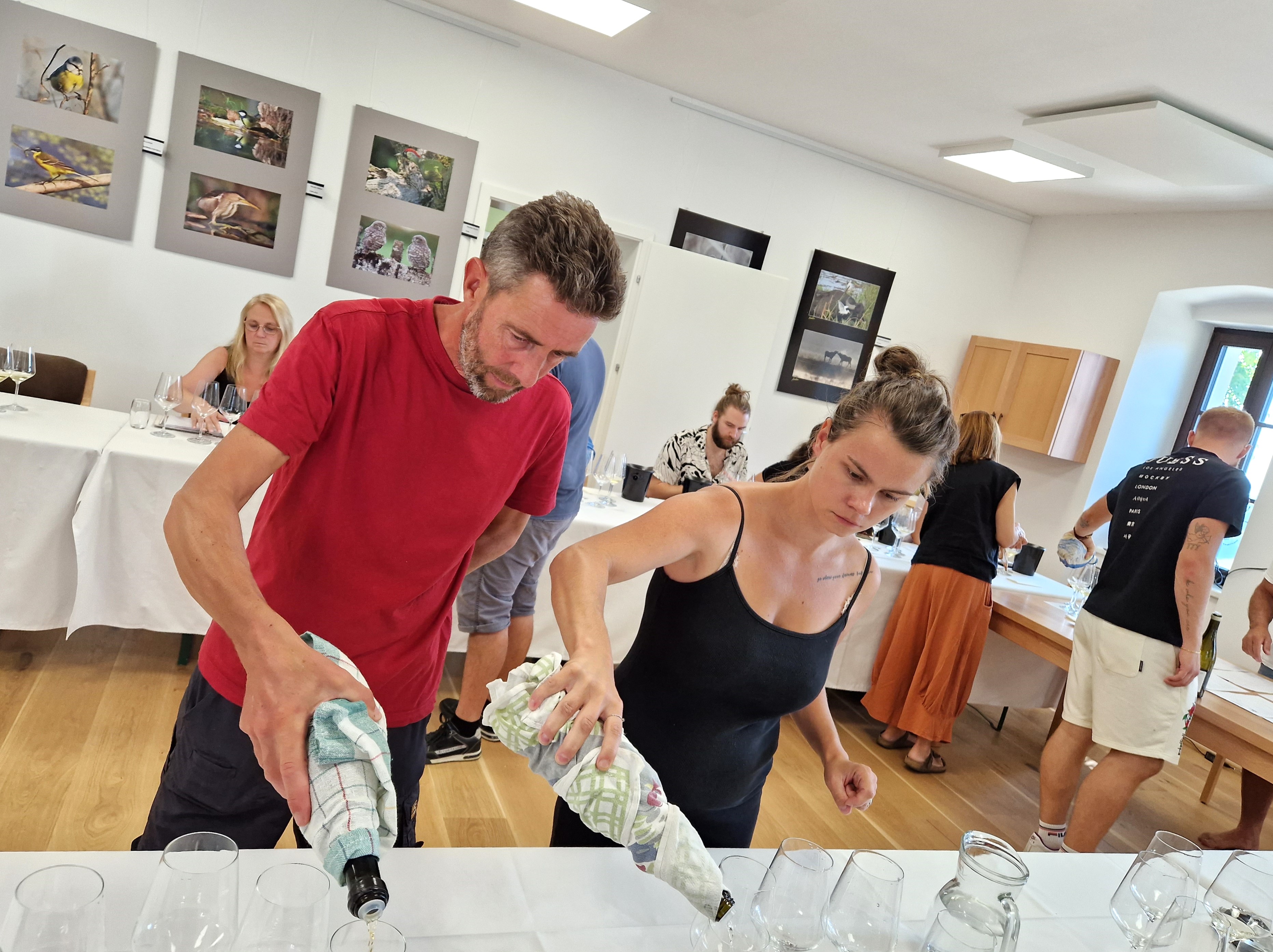 MEĐUNARODNA RADIONICA I DEGUSTACIJA Kušačima je bilo ponuđeno pet setova kvalitetnih vina