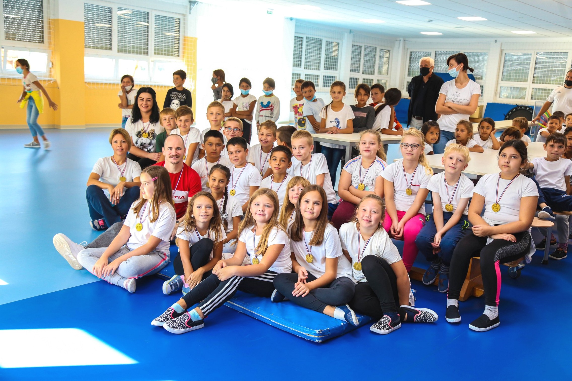 Filip Ude povodom Hrvatskog olimpijskog dana posjetio OŠ Vladimira Nazora Pribislavec