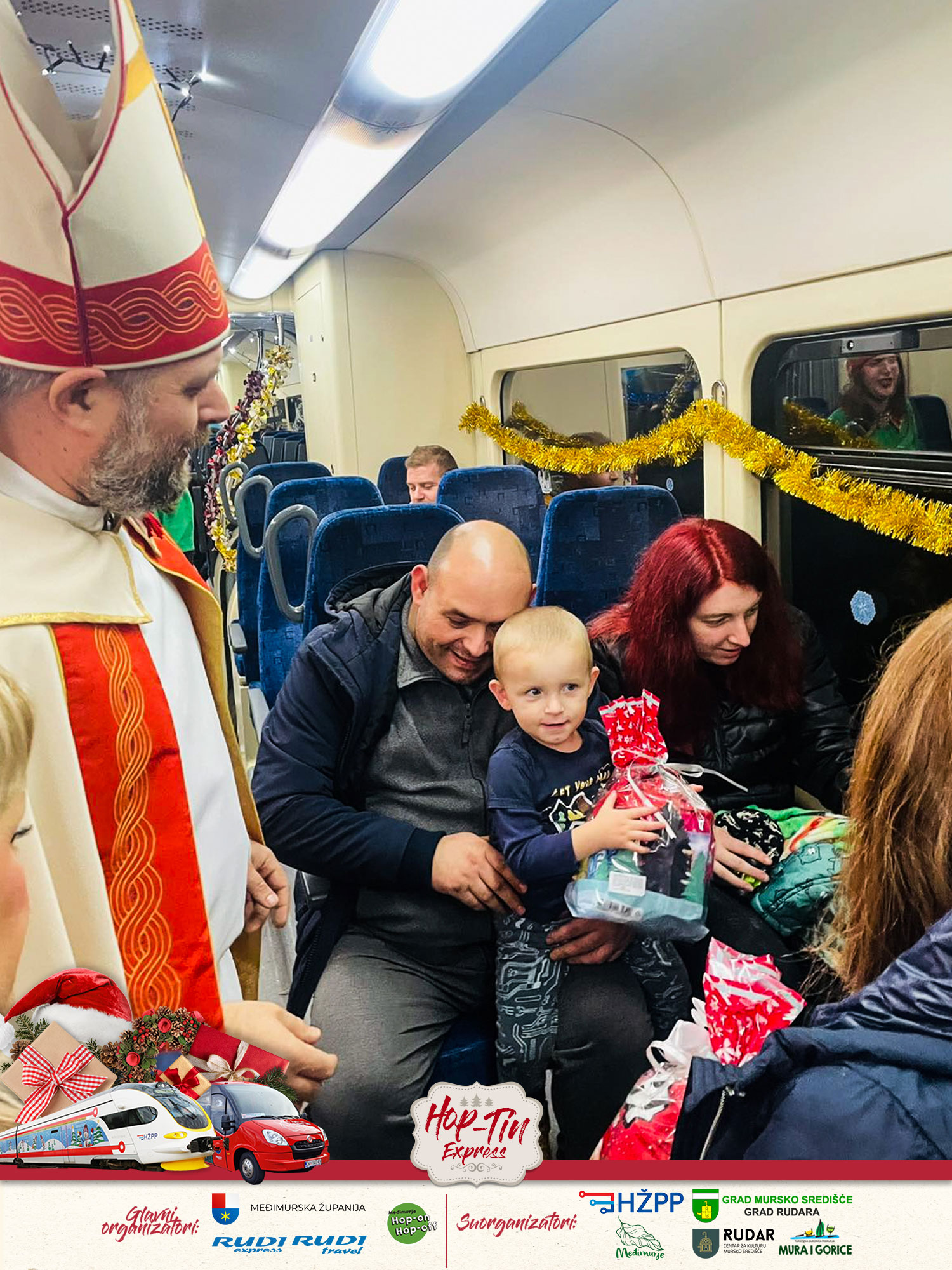 Izlet božićnim vlakom za mališane i pratnju