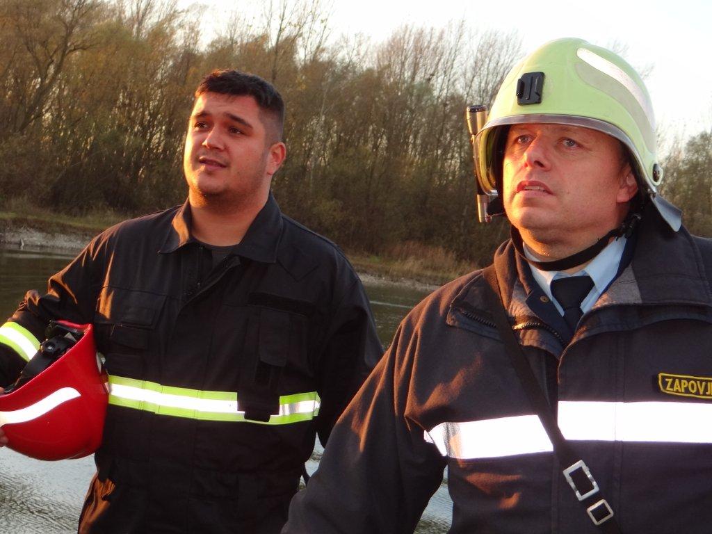 Vatrogasna vježba na obali Mičigen jezera