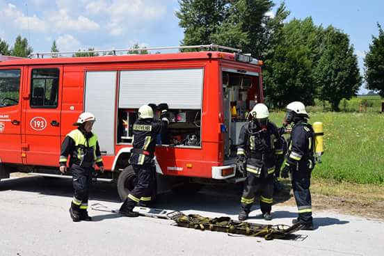 Vatrogasna vježba u tvrtki Kerbek u Donjem Kraljevcu