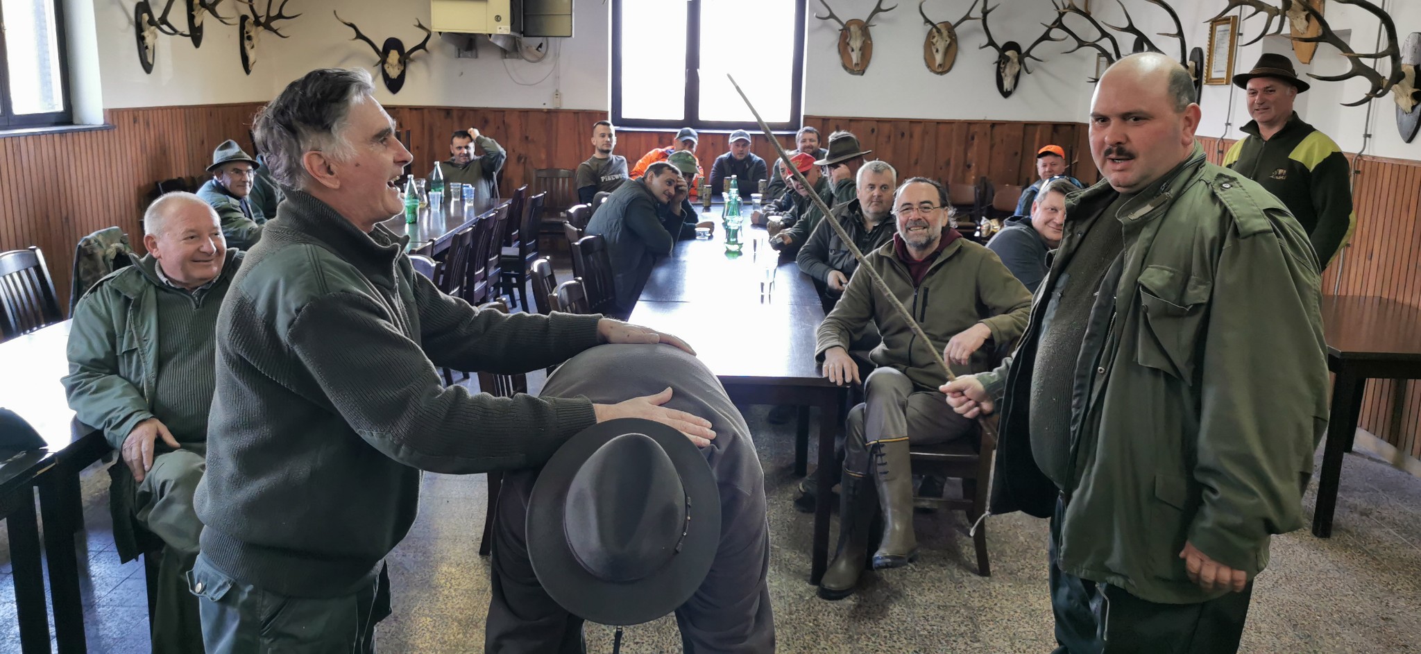 Lovačko krštenje tri mlada lovca u Lovačkom društvu Jastreb Domašinec