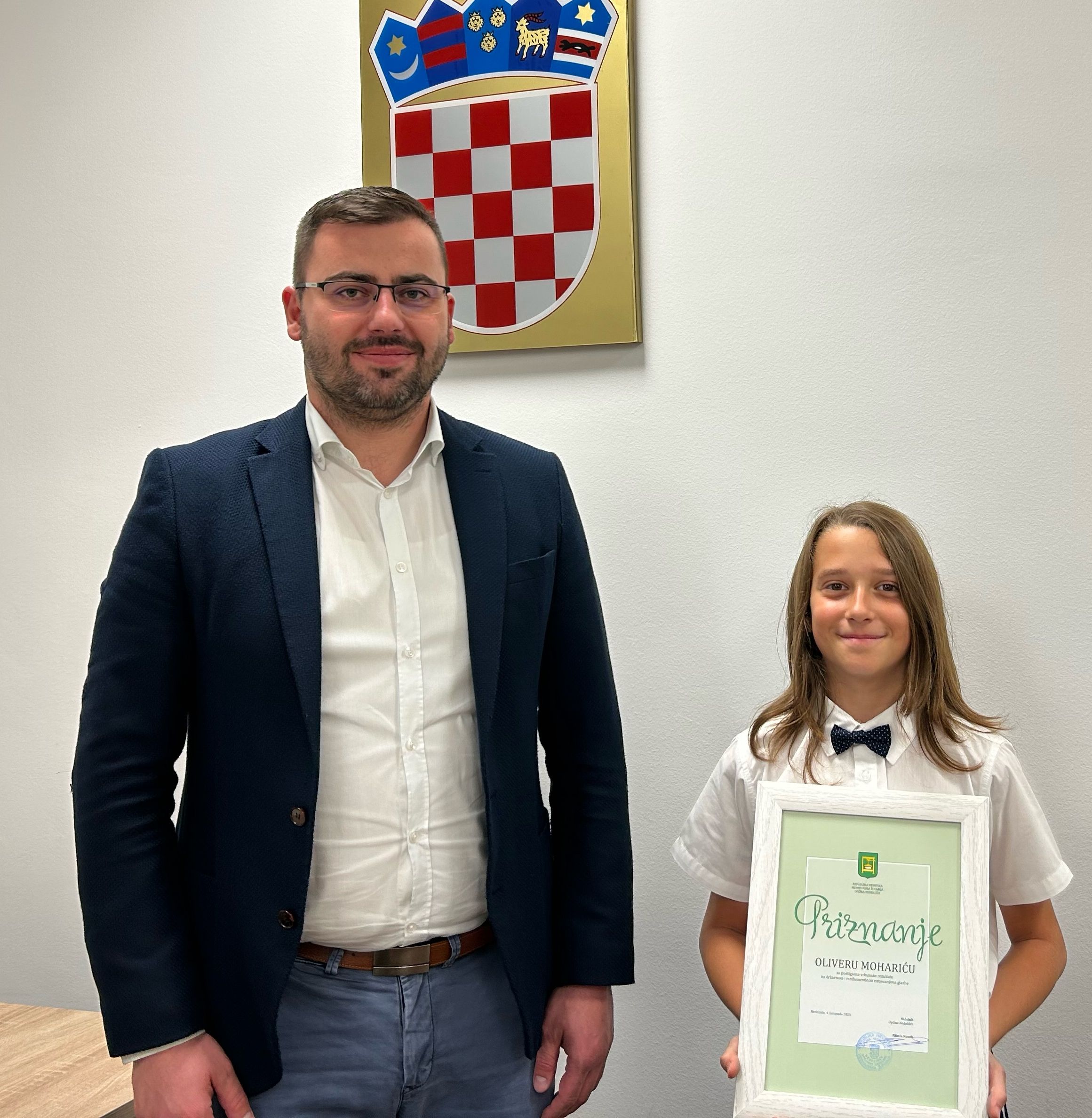 Nedelišće: Prijem za za Olivera Moharića