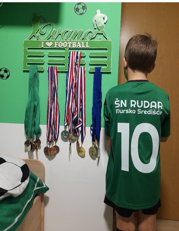 IVANO ŽGANEC IZ MURSKOG SREDIŠĆA Mladi nogometaš: Soba ispunjena nogometom