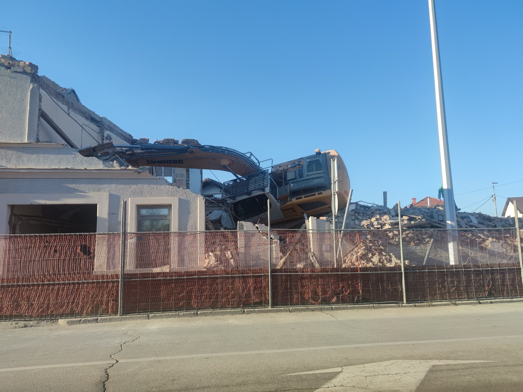 Prevrtanje bagera u Čakovcu