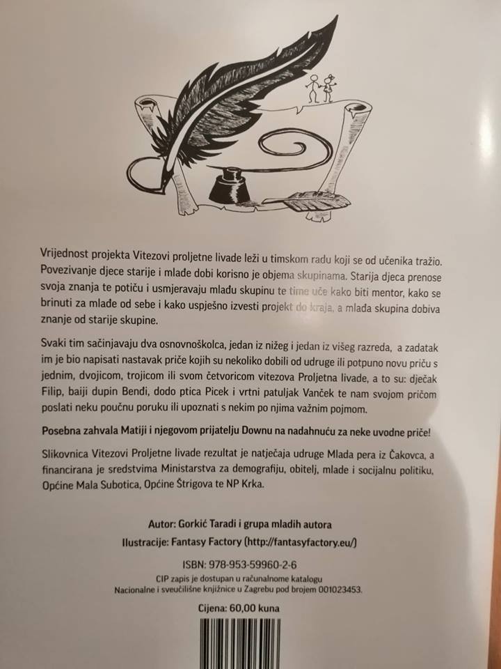 Predstavljanje slikovnice ‘Vitezovi Proljetne livade’ Predstavljanje slikovnice ‘Vitezovi Proljetne livade’